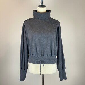 Sweaty Betty Melody Luxe Fleece Pullover Gray Women's Size 12*